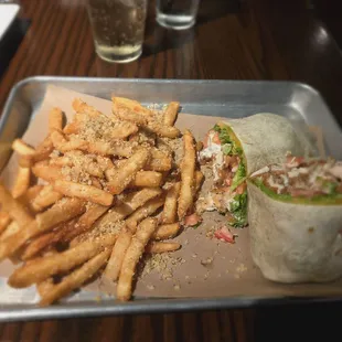 Chicken ranch wrap