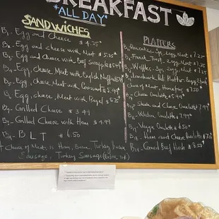 All day Breakfast menu!