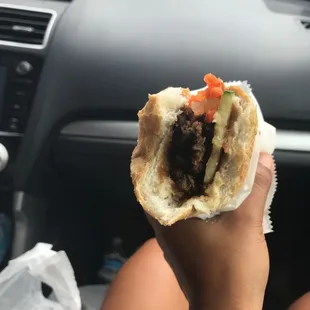 Lemongrass beef sandwich