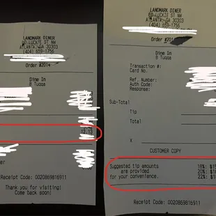 Forced gratuity and asking for a tip