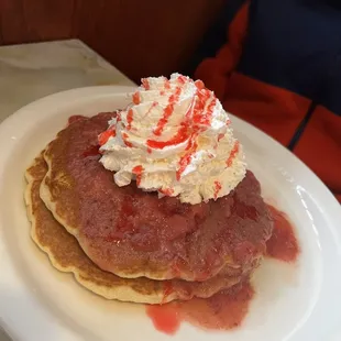 Strawberry pancakes