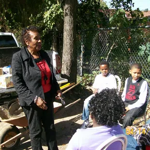 TN. State Rep. Cooper giving instruction to youth at Landmark Gardens