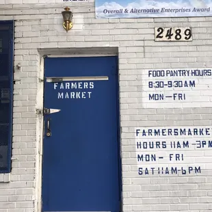 Landmark farmers market.