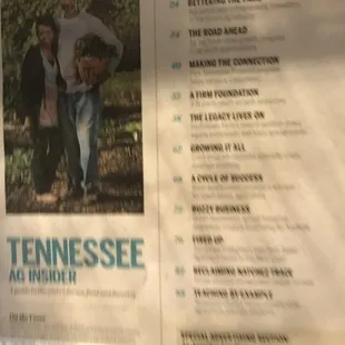 Tennessee Ag Insider Magazine feature article