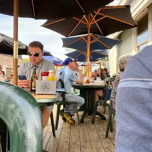 a man sitting at a table