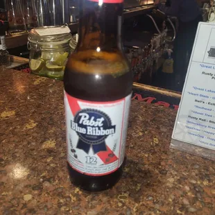 a bottle of beer