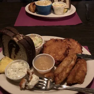 a plate of food on a table
