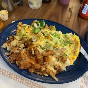 a plate of food on a table