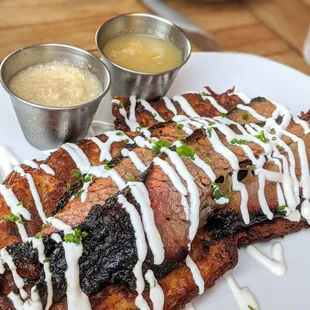 Smoked Meat Latkes with Brisket | Instagram: @telephonesmoothie