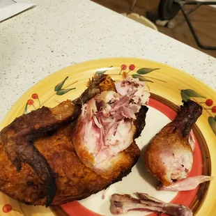 a plate of food on a table