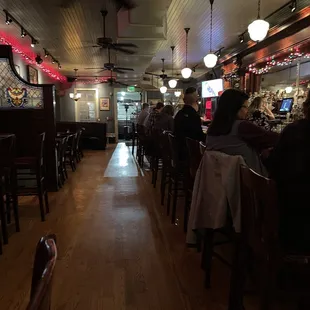 the interior of the restaurant