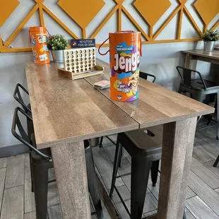 Tables with games
