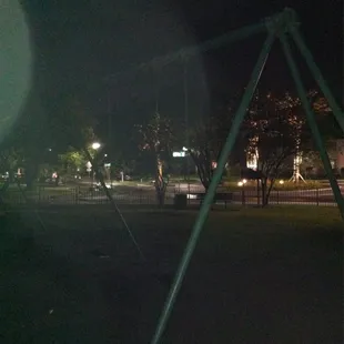 Late night swinging