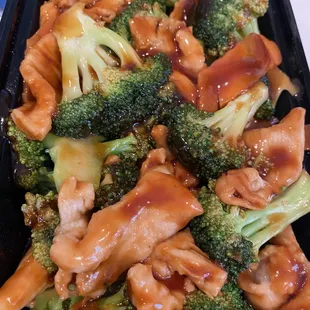 Chicken and broccoli