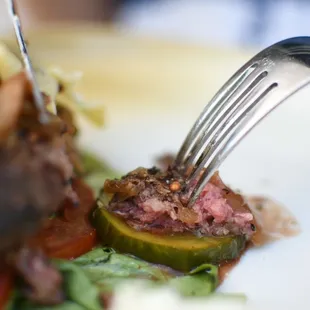 Wagyu burger medium well