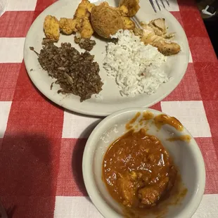 Buffet...awful! The waitress didn't even know what the dark brown rice stuff that looks like haggis?  It was NOT dirty rice!