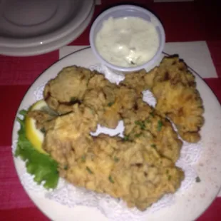 Fried alligator.... There is always a first