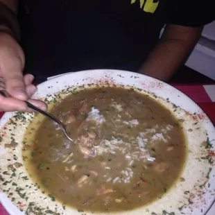 Even "Creatures" eat Gumbo at Landry's