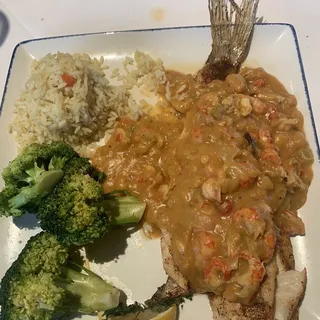 Blackened Redfish With Crawfish Etouffee