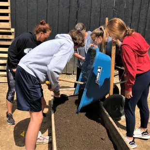 compost/topsoil project at Justin's Place