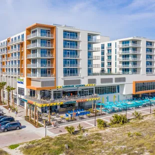 aerial view of the hotel