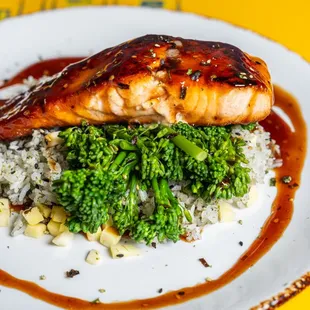 Grilled Teriyaki Salmon