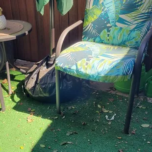 two chairs and a table