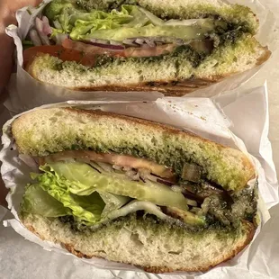 Vegetarian Sandwich Lunch