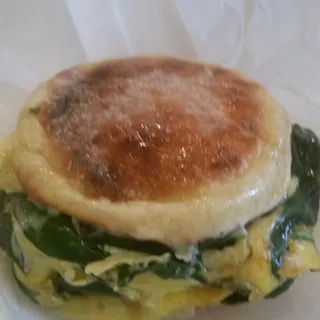 Egg, Spinach and Swiss Sandwich