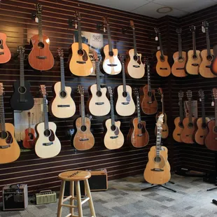 Even MORE elec... wait, no, these are acoustic guitars.