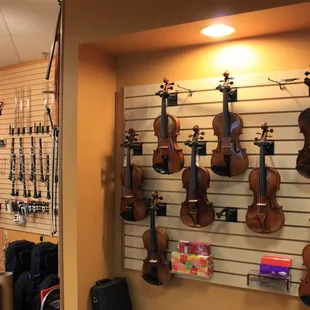 Violins.