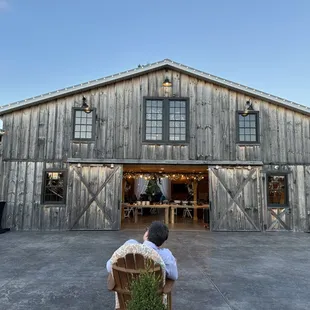 Enjoying the music and lights at Lane57 farm!