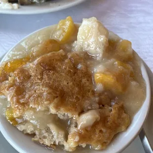 Peach cobbler