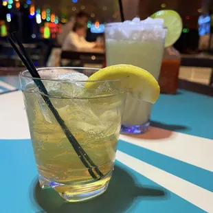 Cocktails -- horse feather in the front