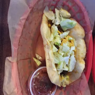 Fried taco. Delicious