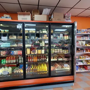 They have condiments, drinks and grocery items