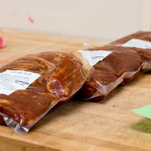 meat on a cutting board