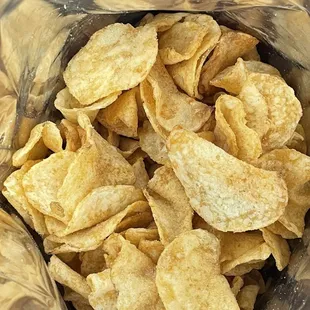 a bag of potato chips