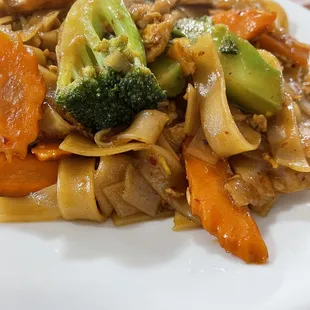 a plate of stir fried vegetables