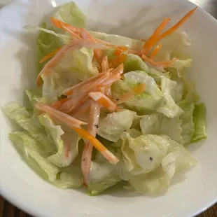 Complimentary salad