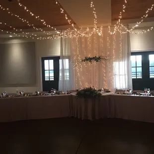 Head table at the reception