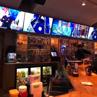 TVs everywhere! Great for watching games!