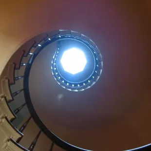 Looking up the stairwell