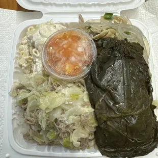 Seriously!  Plate is overflowing