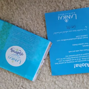 Second online order filled by Faith. Packed perfectly