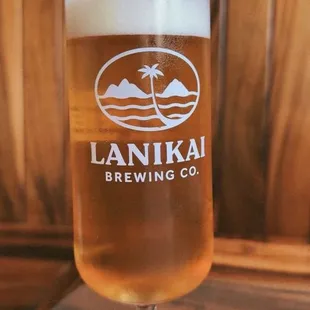 a glass of beer