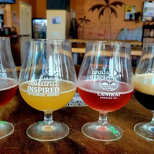 4 4floz Tasters (09/20/22). @LanikaiBrewing #Lanikai #Kailua #Oahu #Beer #CraftBeer #DrinkPorn