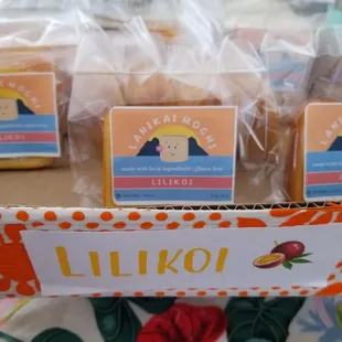 Lilikoi Butter Mochi... surprisingly delicious!