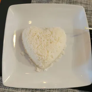 Heart shape rice