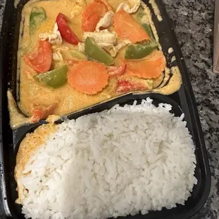 Panang curry chicken